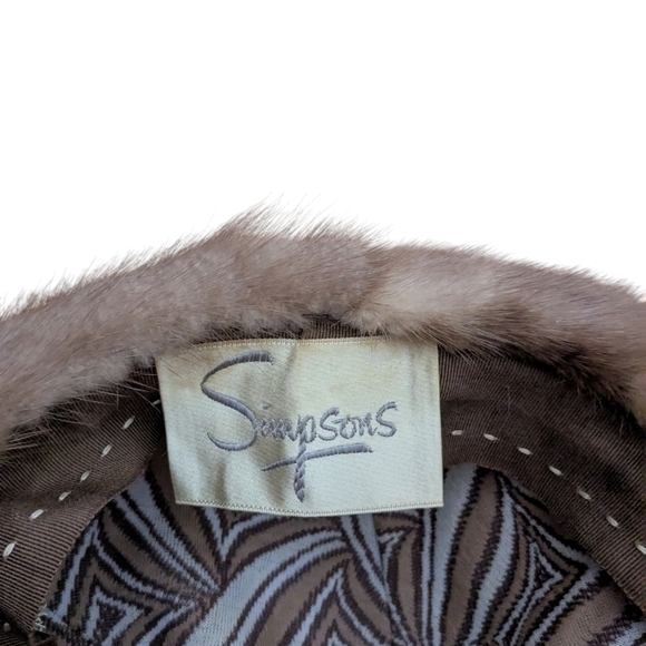 Vintage Simpsons Genuine Fur Lined Hat Inner - Picture 6 of 6